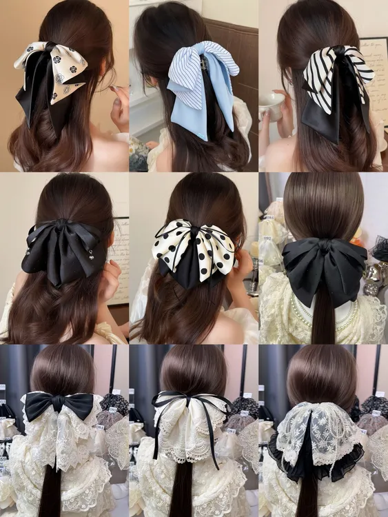 轻奢发夹【200-228】高马尾抓夹半扎发优雅低马尾低丸子夹发箍发夹