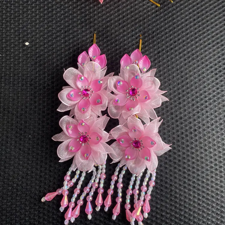 戏曲头饰小钗花纱花