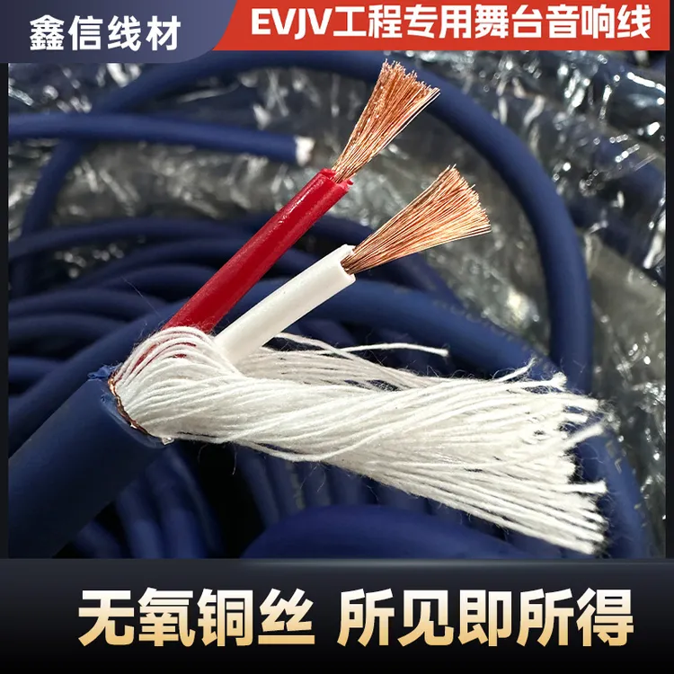 专业国标纯铜发烧舞台音响线大功率音箱线户外音箱广播音频连接线