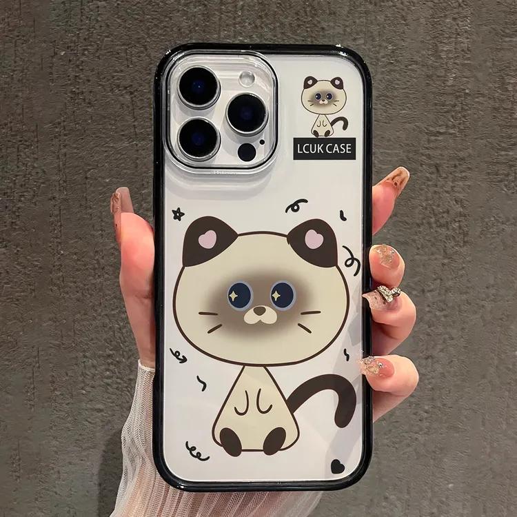 星星眼猫咪适用苹果16promax手机壳iPhone17pro新款15透明外壳air