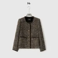 ME【查理小香】绵羊毛混色粗花呢时尚百搭千金小香风外套MESA2554