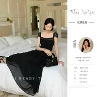 【夏夜缪斯】<中秋国庆大狂欢>小个子方领连衣裙浪漫显瘦蕾丝裙子