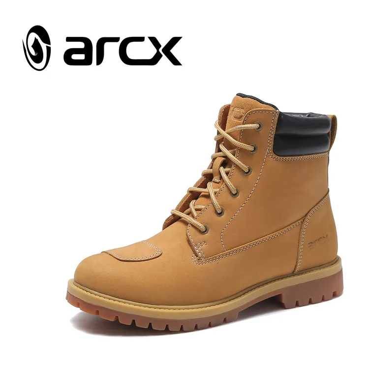arcx新品工装鞋休闲摩托车鞋子骑行鞋机车靴子防护中帮赛车靴包邮