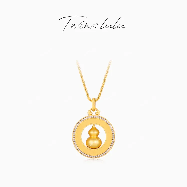 TWINS LULU【福禄相伴】 双十一国风古法葫芦吊坠项链TSJ8994
