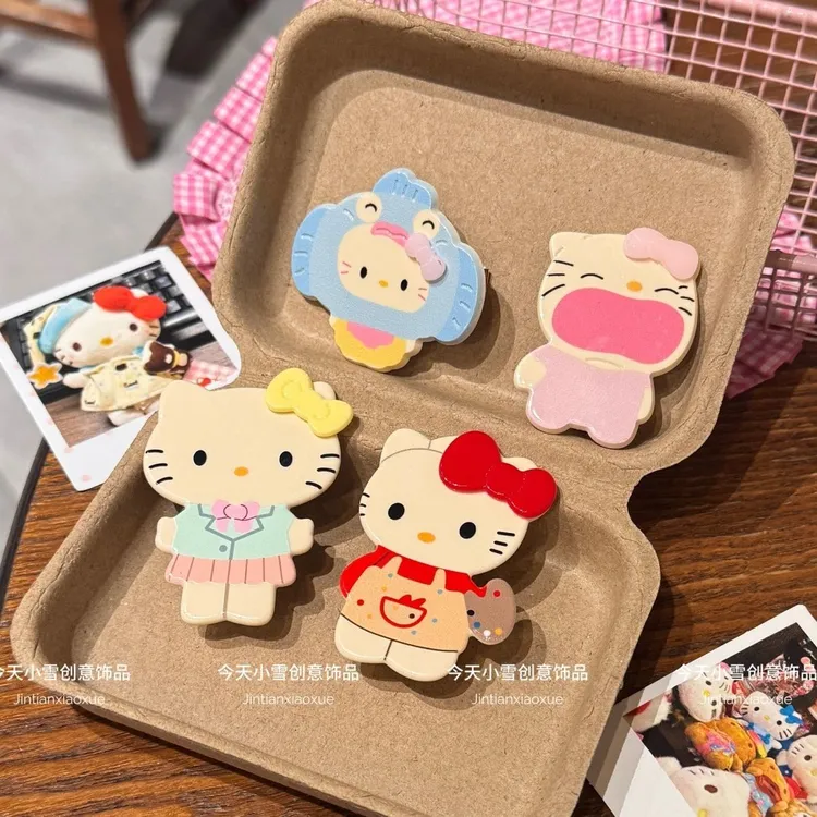 少女心卡通KT发卡KT发夹可爱百搭高级刘海鸭嘴夹子侧边头饰发饰