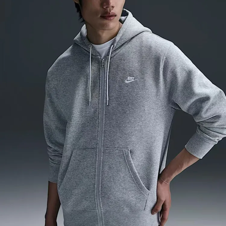 NIKE/耐克【流光机能风】男女同款拉链开襟加绒连帽衫FN3862063