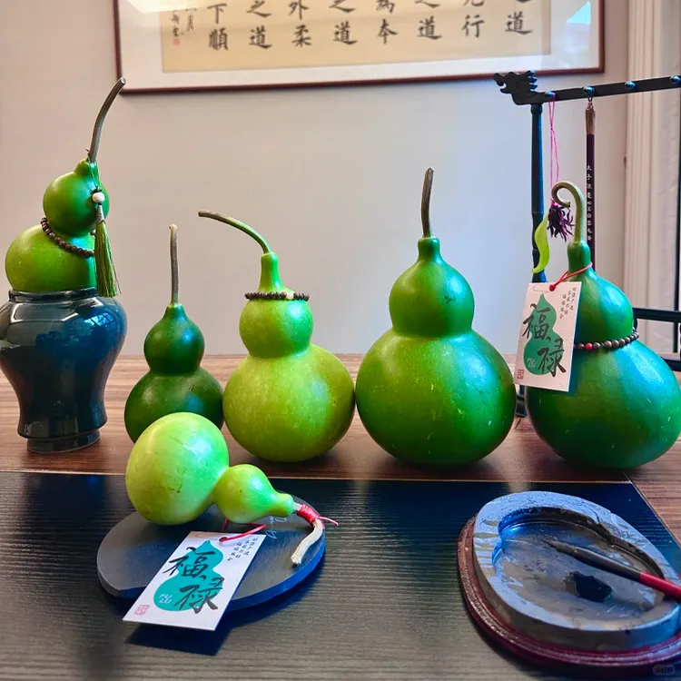 青皮葫芦云南花材基地直发办公室室内桌面摆件翡翠葫芦手把件顺丰