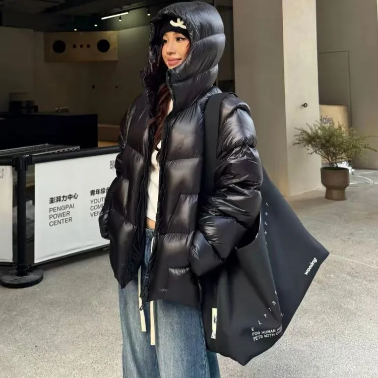 短款保暖长袖纯色修身羽绒服冬季韩版运动外套XX