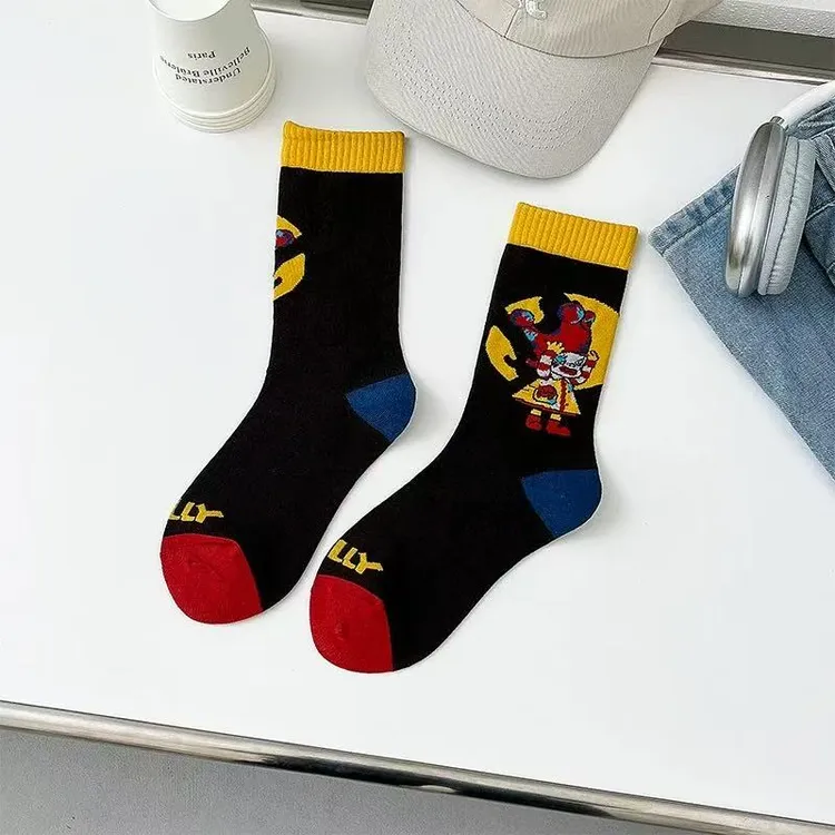 三双发货（501-555）长筒短袜中筒袜女秋季薄款潮流袜子女