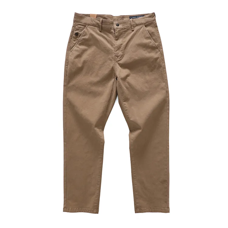 82168/8216 秋冬新款弹力休闲裤男士微宽松小直筒长裤基础百搭裤