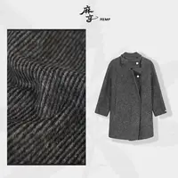 麻享【斜纹毛呢大衣】羊毛双面呢大衣秋冬宽松女士翻领斗篷FSY51056
