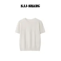 SJJ-SHANG【温差】澳洲100%美丽诺羊毛圆领半袖针织短袖q135354p