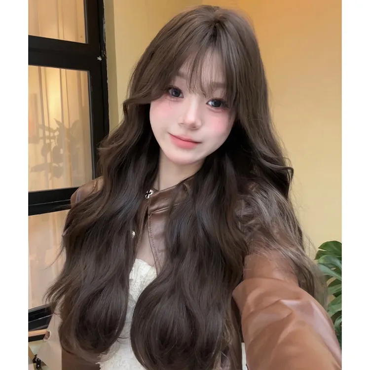 【法式蛋卷】羊毛卷氛围感水波纹女款长卷发仿真全头套式整顶假发套