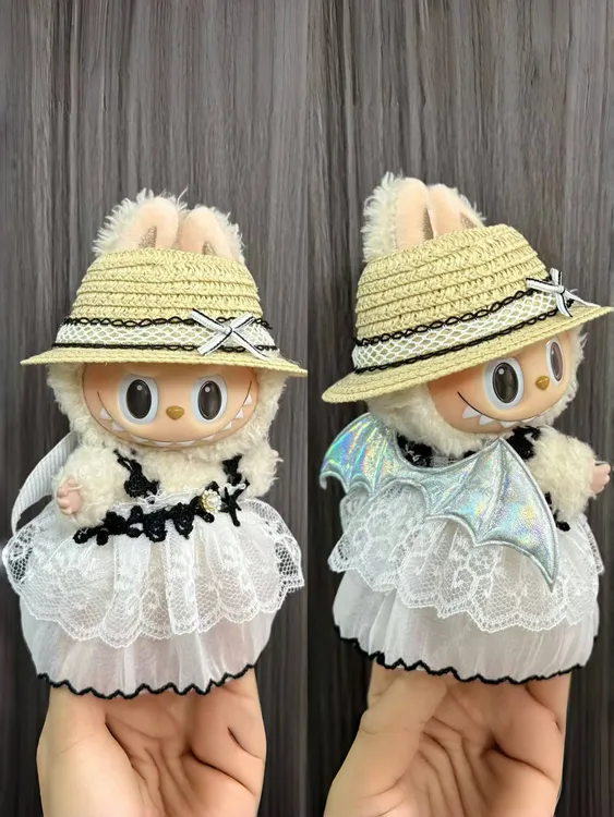 labubu公仔娃衣三代通用小恶魔套装拉布布娃衣服
