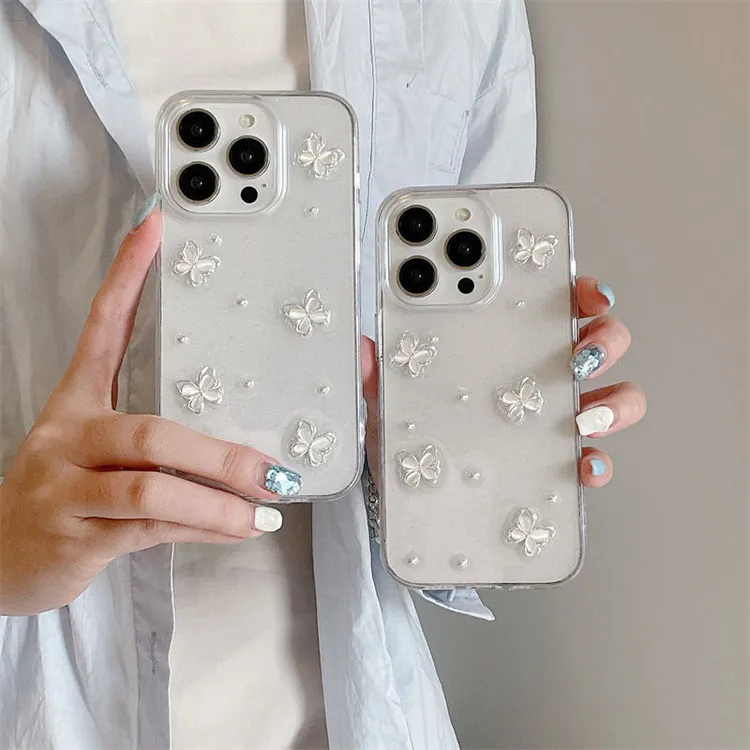 少女韩系立体蝴蝶OPPOreno14美insFINDX8手机壳iPhonepromax苹果