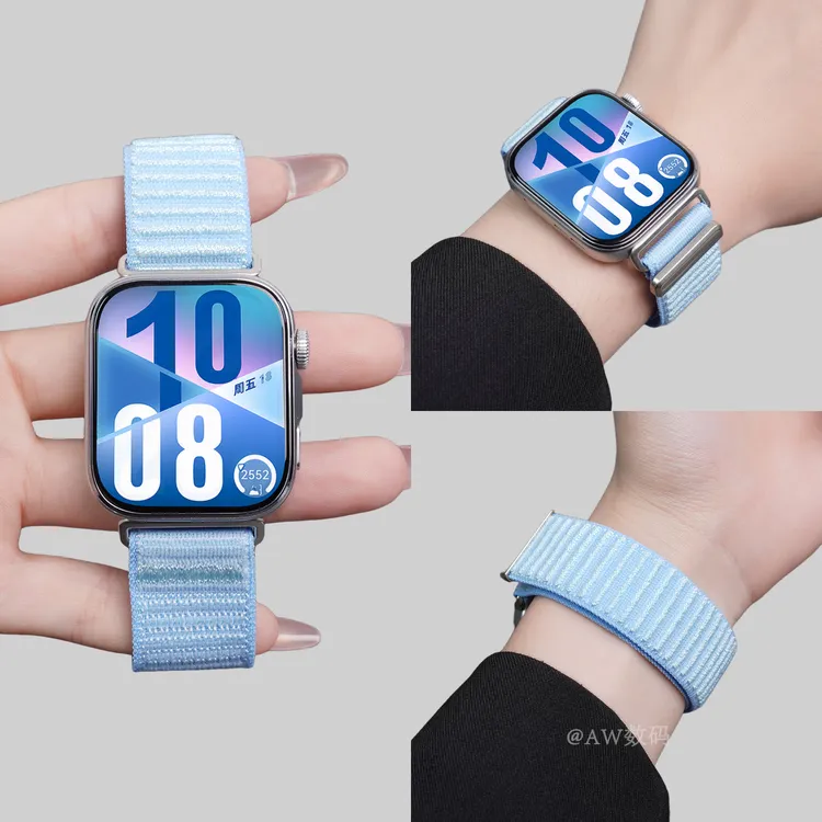 适用华为fit4/3表带官方同款WatchFIT4pro一体式男女编织运动腕带