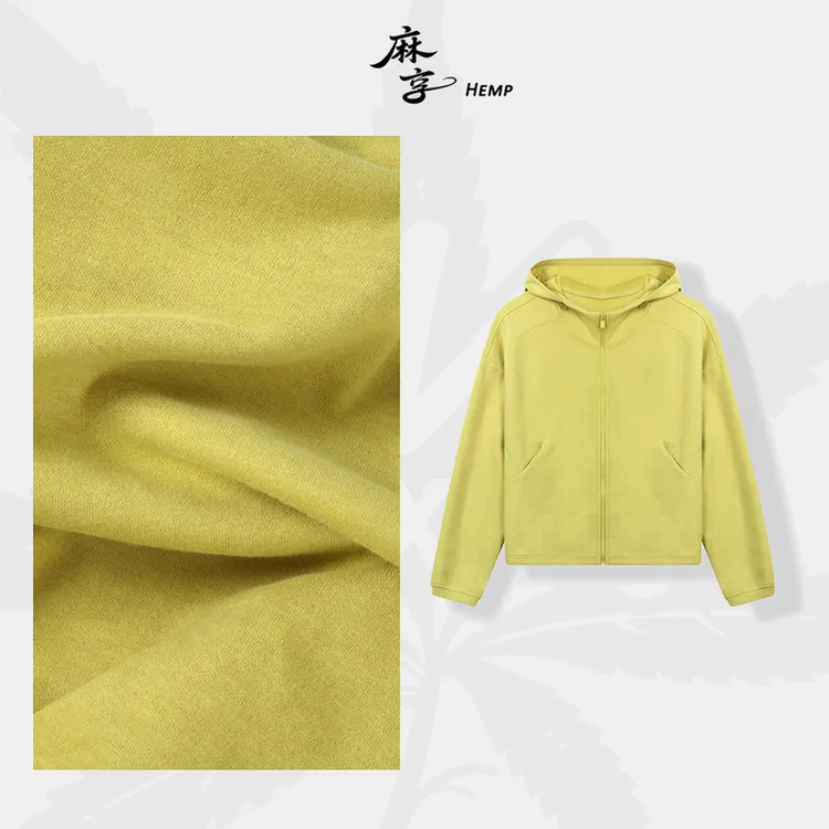 麻享【小黄蜂】蚕丝澳绒连帽衫休闲撞色秋冬保暖女士卫衣FSY50987