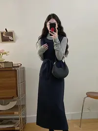 【钰姐精选】魅力277-森系千金风纯欲时尚套装法式轻熟显瘦气质收腰