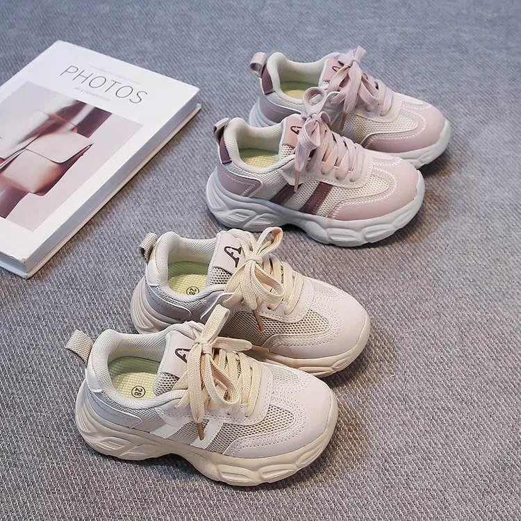 儿童运动鞋2025年春季新款网面透气百搭休闲跑步鞋男女童鞋子休闲