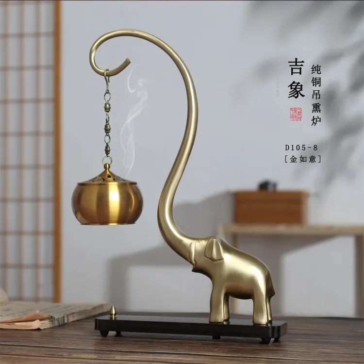 吉象如意吊炉香道礼盒沉香线香盘香香炉文家卧室持久全季禅茶香薰