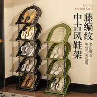 中古风鞋架多层家用门口入户简易出租房用卧室鞋柜鞋子收纳