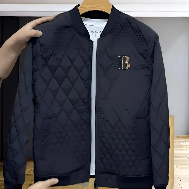 肯珀蒂韦KEMPOTIWON棉服男秋冬季新款时尚休闲修身棒球领加棉外套