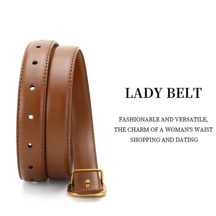 【粉丝专属】欧洲站时尚百搭款复古女士皮带腰带韩版ins平滑
