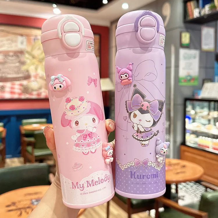 儿童保温杯女生可爱小学生吸管杯子上学专用高颜值便携式双饮水杯