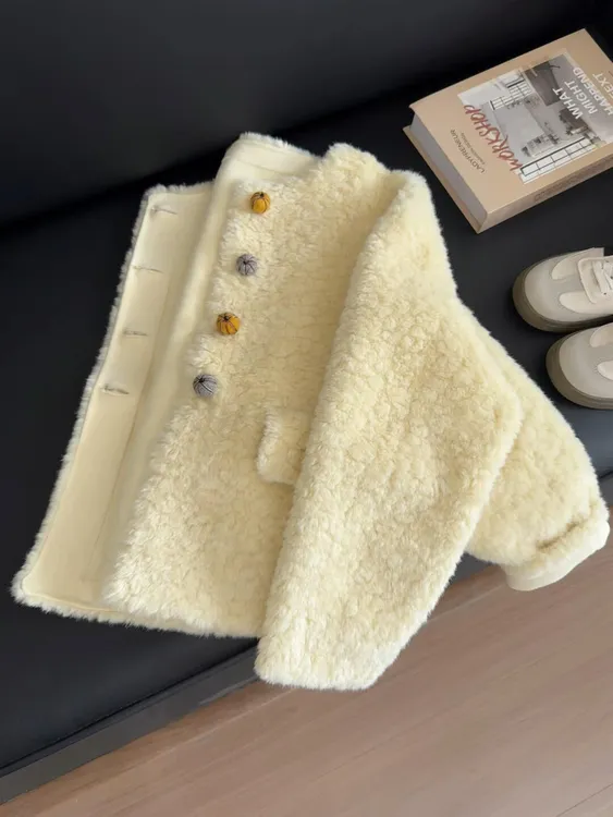 慵懒温柔风加厚保暖毛毛外套女2025秋冬季新款时尚减龄洋气上衣