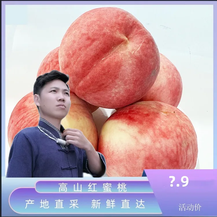 (幺哥专属)山东金秋红蜜山地毛桃秋季鲜桃子现摘水果酸甜口