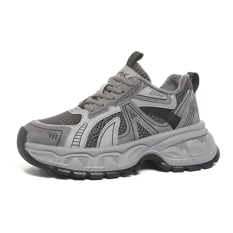 【厚底5CM】冬季爆款韩版防滑增高舒适时尚运动柔软百搭老爹鞋4088