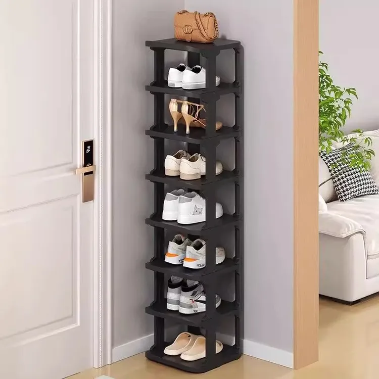 鞋架家用门空间口网红窄小鞋子置物收纳架窄边鞋柜入门窄高立式省