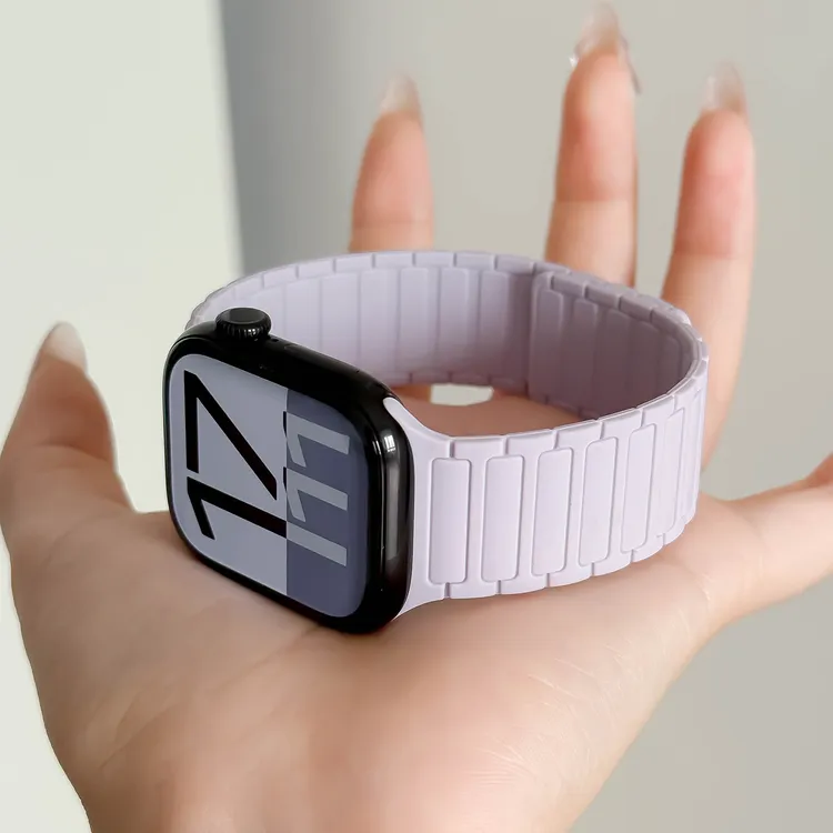 适用苹果手表iwatchs11磁吸硅胶表带苹果s10高级感运动表带Ultra3