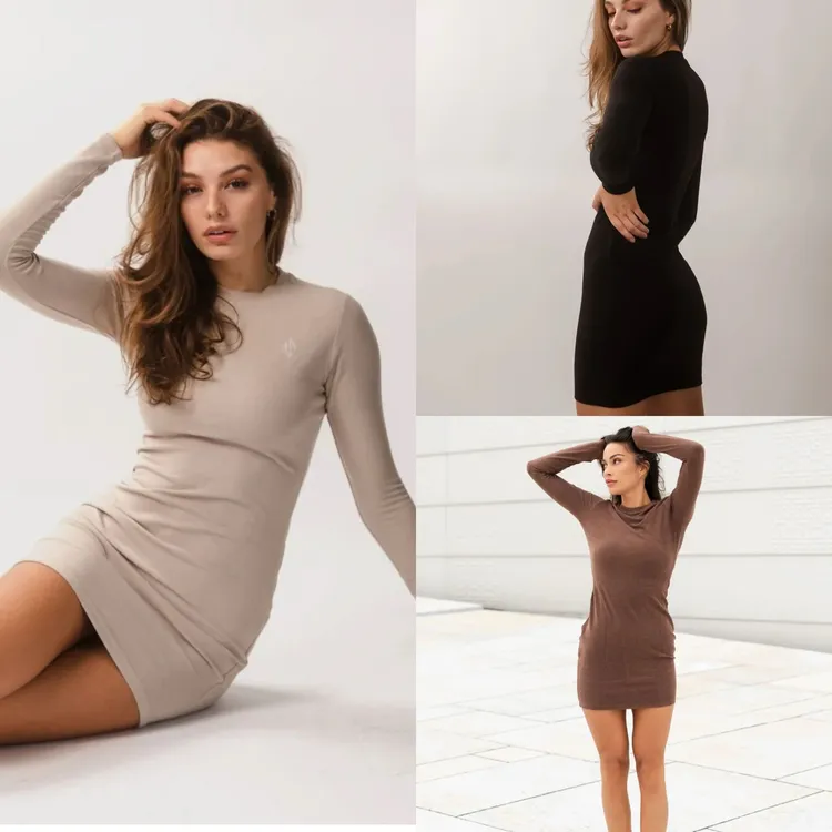 卡戴珊本珊！小火苗连体裙挪威WEAREFIT原单连体女修身显瘦裙9020