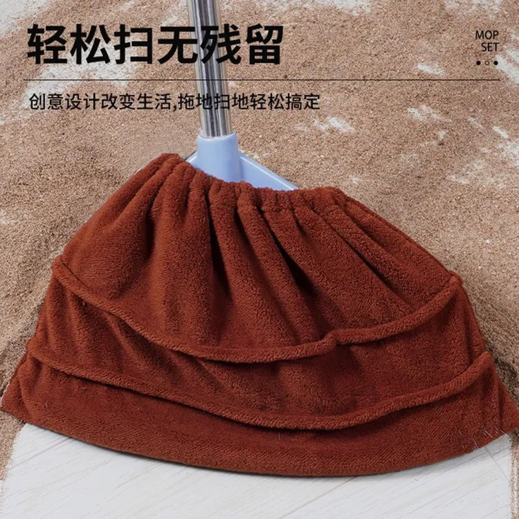 加厚扫把套布吸水吸尘扫拖一体多功能懒人扫把套干湿两用扫地神器