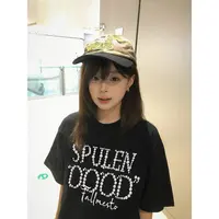 FALLME夏日韩系ins风穿搭纯棉圆领短袖t恤女宽松百搭情侣款上衣服