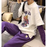 特！门店49&9！巨难做！一件等于三件/假两件T恤束脚裤套装女L71267