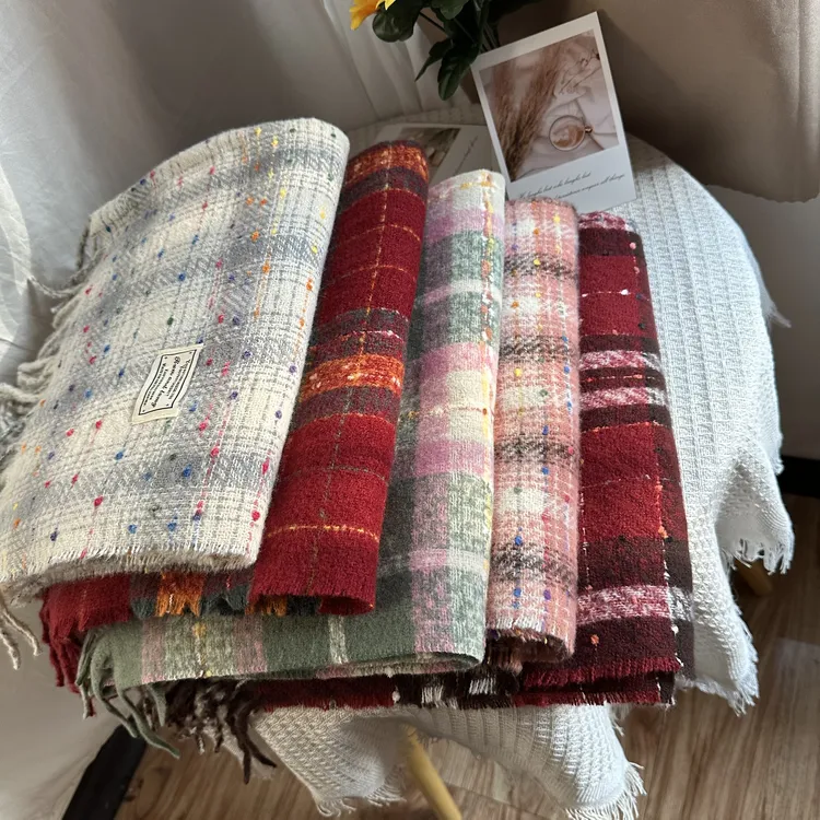 围巾女韩版百搭2025新款时尚可爱冬季围脖保暖披肩加大厚款围巾潮