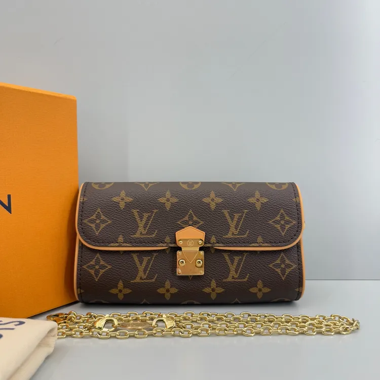 99新 LouisVuitton/路易威登 优选/Camille老花链条包闲置20×11×6