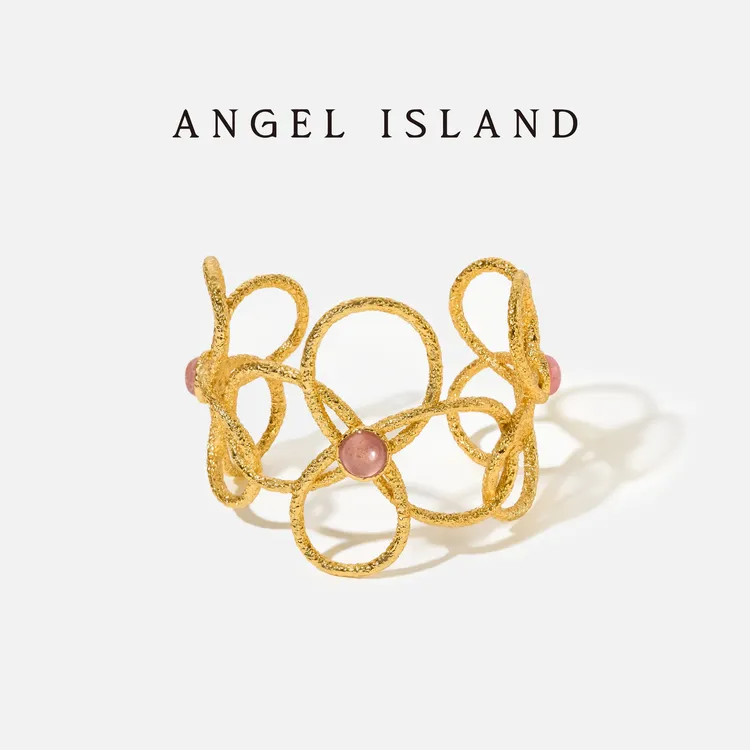 ANGEL ISLAND/天使岛屿 铜合金手镯 露西亚Lucia花朵手镯轻奢小众