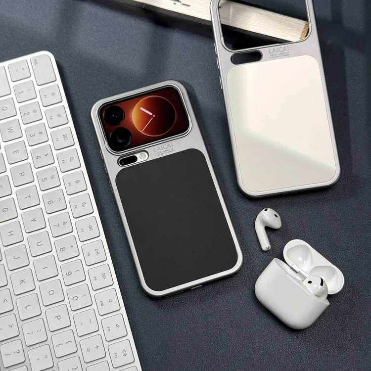 适用小米17手机壳新款xiaomi17Proma高档皮纹电镀磨砂防摔保护套 