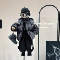 【现货】2025秋冬款韩版格子棉服外套上衣时尚洋气男童装宝宝AWT103