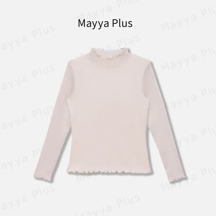 【柔光】Mayya Plus麦芽定制气质显瘦流光风针织上衣32537016