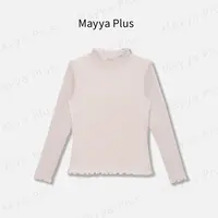 【柔光】MayyaPlus麦芽定制流光风百搭长袖打底针织T恤上衣32537016