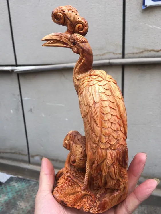 木雕工艺品家居摆件动物貔貅十二生肖雕刻精致把玩金钱精美老虎