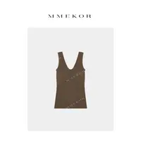 MMEKOR“婴儿背心” 2025新款秋款静奢老钱风百搭上衣 30369