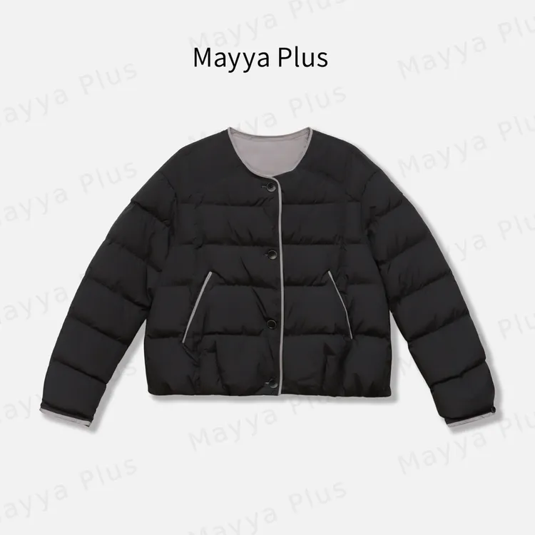 【暖冬搭子】Mayya Plus麦芽定制气质流光风宽松羽绒服外套32546550