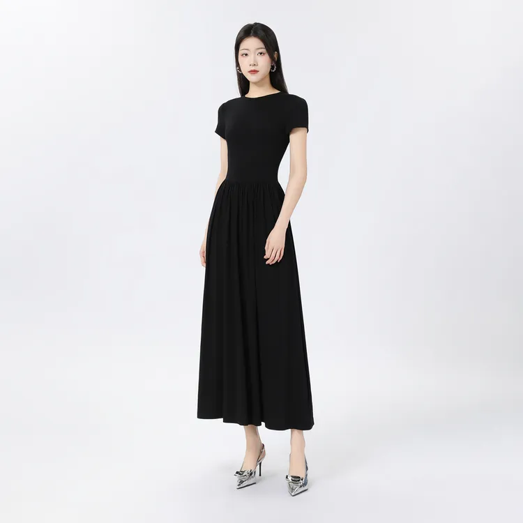 GIRDEAR/哥弟真的好一秒入夏法式长裙知性优雅百搭连衣裙850001