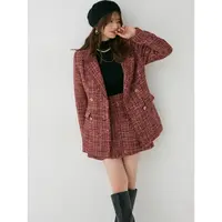 【MonTendre】初秋新款 重磅杂志款 R 粗花呢流苏轻奢风小香风外套