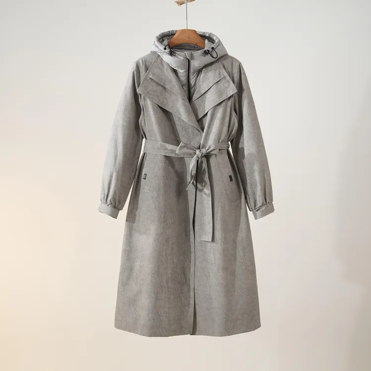 西子/白鹅绒轻三防一衣三穿可拆两件套羽绒服/YRYF0444